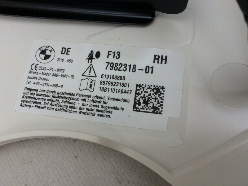 BMW 6 SERIES F13 COUPE RIGHT SEAT AIR BAG SIDE AIRBAG GENUINE 86 7982318-01