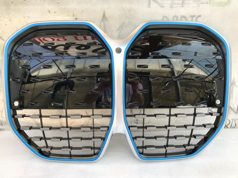 BMW i4 G26 2022-2024 FRONT BUMPER RADIATOR GRILL GRILLE 8738565 (iCAM HOLE)