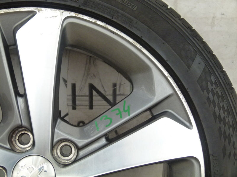 PEUGEOT 308 WHEEL ALLOY RIM & TIRE 7.5JX17CH5 ET44 9677989777 GENUINE