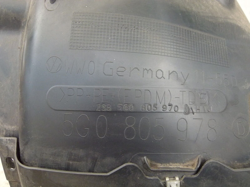 VW GOLF MK7 2012-16 FRONT RIGHT WHEEL MUD GUARD GENUINE 5G0805978