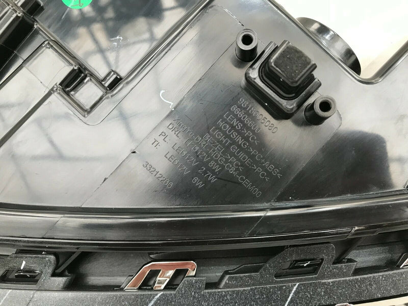 CITROEN C5 AIRCROSS 2018-ON GENUINE HEADLIGHT RIGHT DRIVER SIDE 9818005080