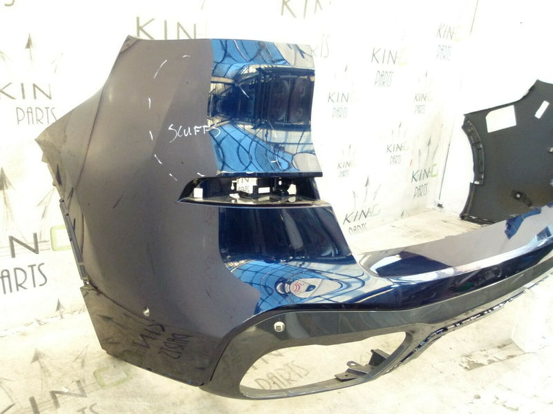 BMW X5 G05 M-SPORT 2019-ON NAVY BLUE REAR BUMPER 6x PDC GENUINE 8069240