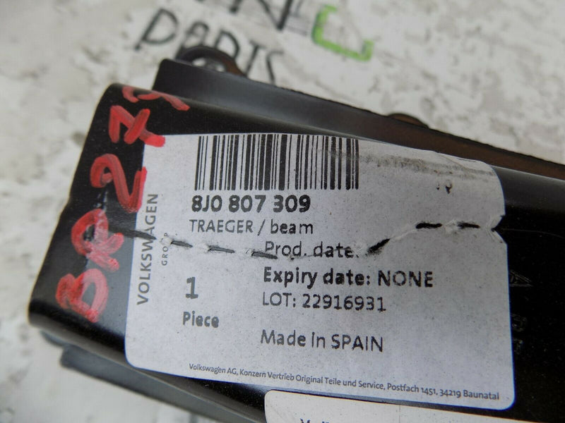 AUDI TT 2006-2014 REAR BUMPER CRASH BAR REINFORCEMENT BEAM 8J0807309