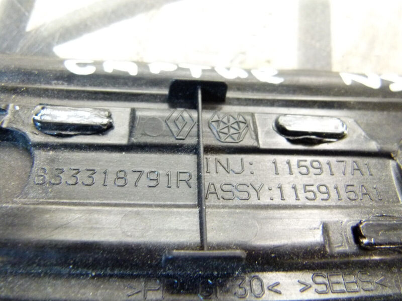 RENAULT CAPTUR 2020-ON REAR LEFT SIDE DOOR MOLDING TRIM 833318791R