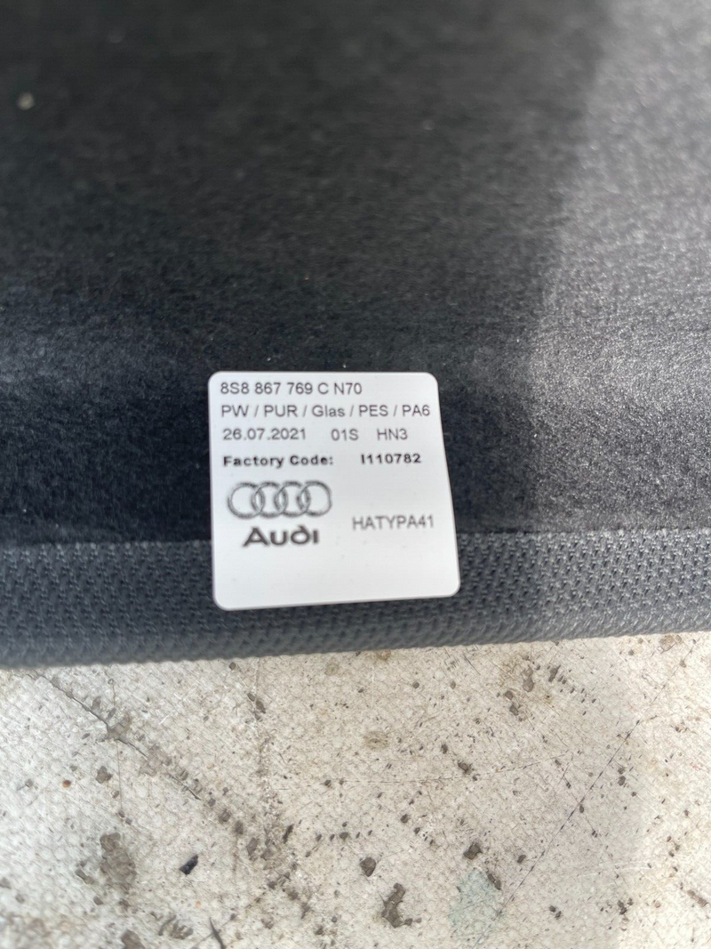 AUDI TT 8S 2014-ON PARCEL SHELF CARGO COVER 8S8867769