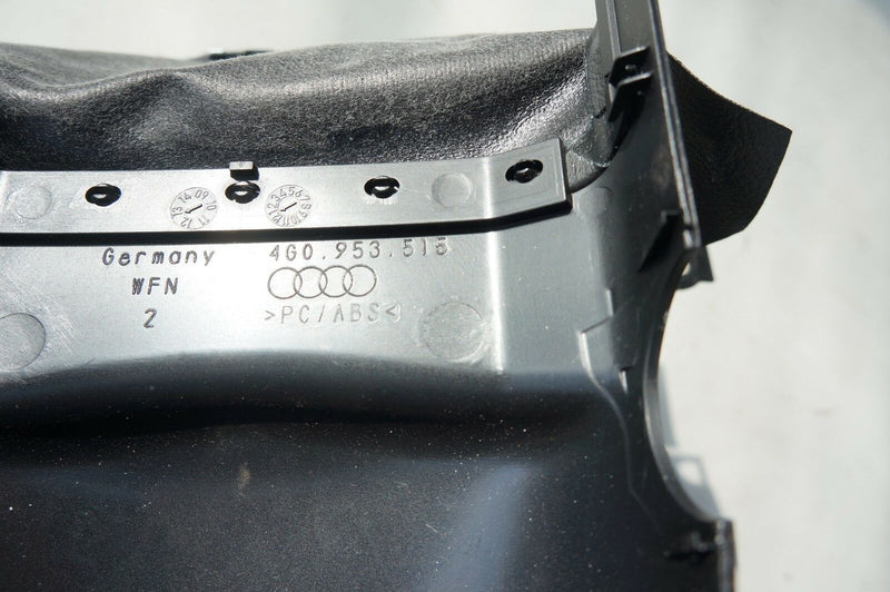 AUDI A6 (C7/4G) 2012-ON S LINE STEERING COLUMN COVER LEATHER BLACK CHROME