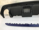 FIAT 500 ABARTH 595 LCI 2016-ON REAR BUMPER DIFFUSER & BLUE TRIM MOULDING