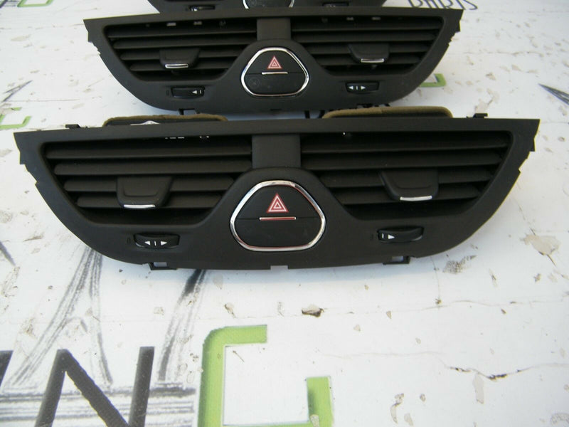 VAUXHALL CORSA E 2014-ON CENTRE DASHBOARD AIR VENTS HAZARD SWITCH PANEL 13384933