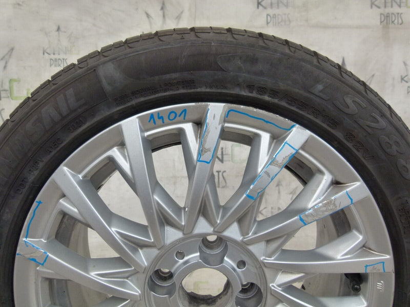 FIAT 500 ALLOY WHEEL RIM 15" & TYRE 185/55/15 6J ET35 GENUINE 52009577
