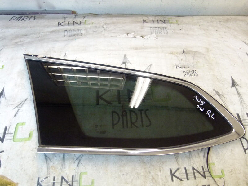 PEUGEOT 308 SW ESTATE 2017-21 REAR LEFT SIDE WINDOW GLASS 9805551380