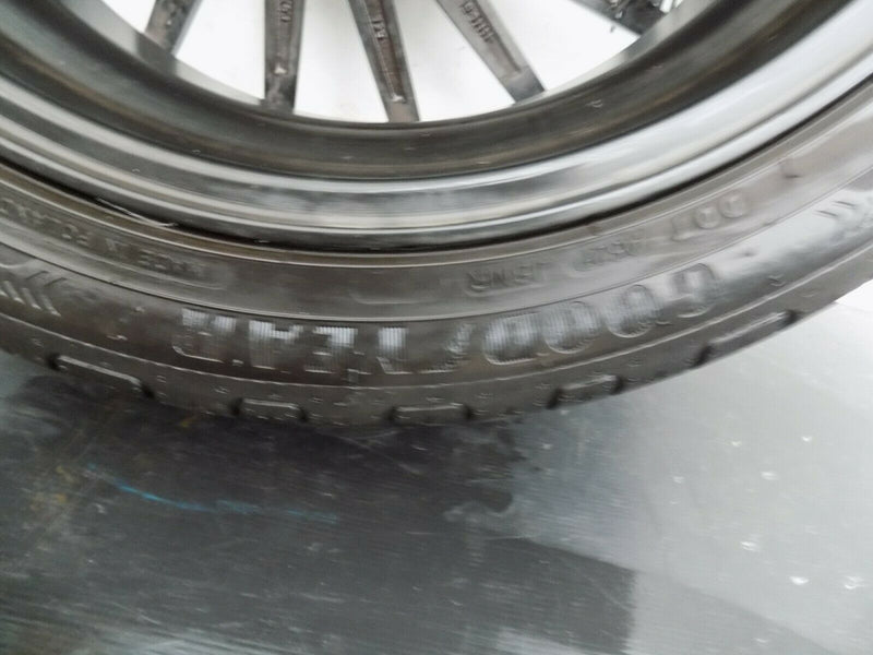 18'' INCH 1AV ZX1 ALLOY WHEEL 18X 8J ET42 BLACK POLISH TYRE 245/40 GOODYEAR