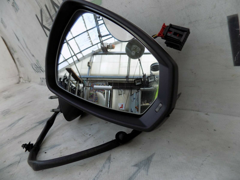 AUDI A3 8V 2012-2016 S-LINE 5DR RIGHT DRIVER SIDE WING MIRROR ELECTRIC WHITE