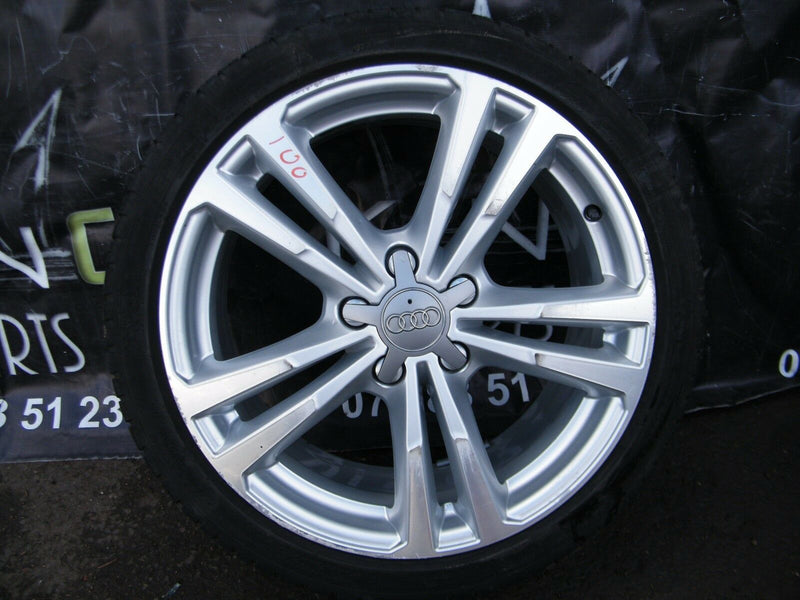 AUDI A3 8v0 2013-ON S LINE GENUINE 4 ALLOY WHEELS 18' DAIMOND CUT 225/40 ZR 18