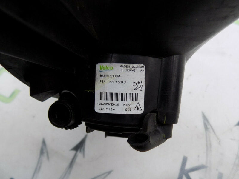 PEUGEOT 308 2007-2016 FRONT RIGHT HALOGEN BUMPER FOG LIGHT 9680498880
