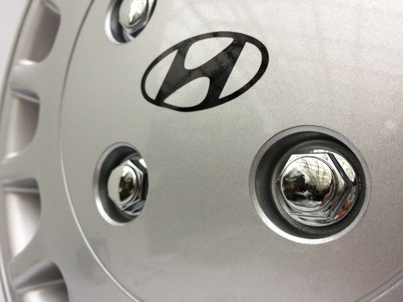 HYUNDAI i10, i20, GETZ, ATOS, ACCENT 13" SILVER WHEEL TRIM CAP COVER CF80-173