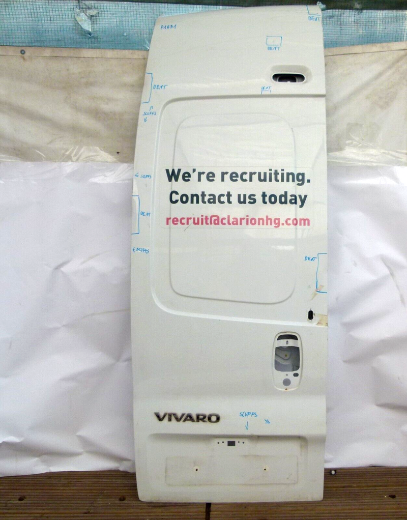 VIVARO PRIMASTAR TRAFIC MK2 HIGH ROOF  2001-13 REAR DOOR PANEL LEFT SIDE P1631