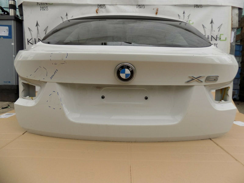 BMW X6 2008-2014 E71 TAILGATE BOOT LID PANEL + GLASS WHITE