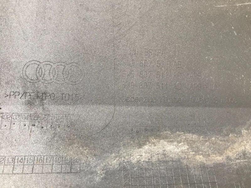 AUDI A4 B9 8W S-LINE LCI 2019-ON REAR BUMPER PDC GENUINE 8W9807511
