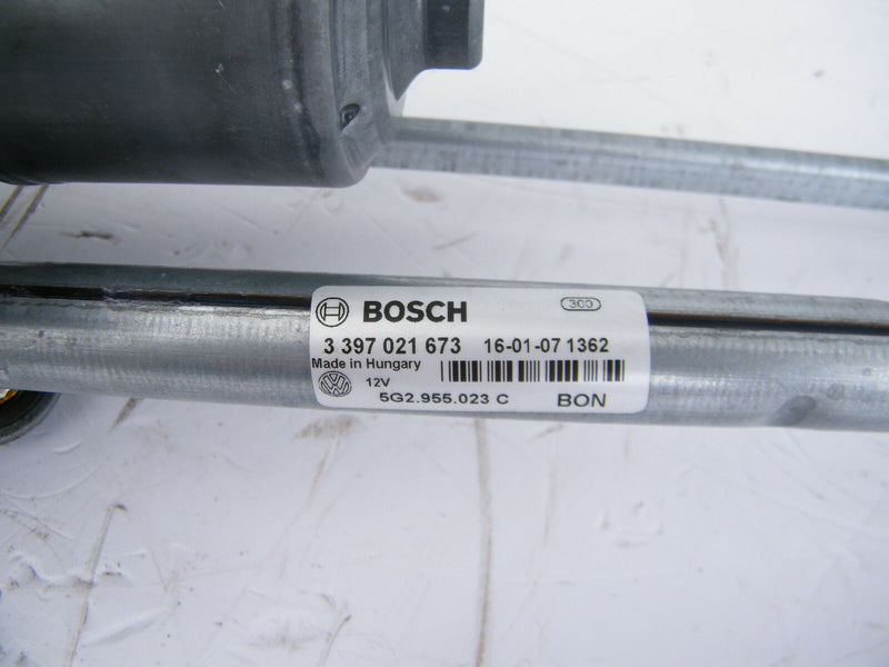 VW GOLF MK7 R GTI 2013-16 BOSH FRONT WIPER MOTOR & LINKAGE 5G2955119A 5G2955023