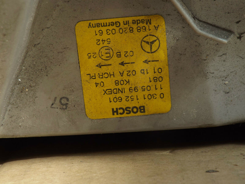 Mercedes  W168 A Class 1997-2004 Headlamp Headlight Left Passenger Side N/S (180)