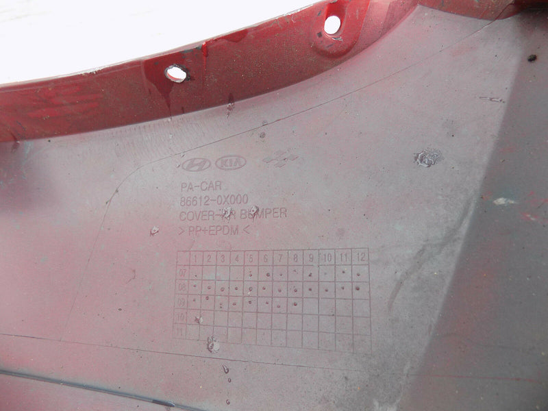 HYUNDAI i10 PA 2006 2007 2008 2009 2010 RED REAR BUMPER GENUINE 86612-0X000 5568