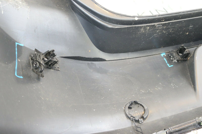 VW GOLF VII MK7 2013-2016 BLACK REAR BUMPER GENUINE PDC HOLES 5G6807421
