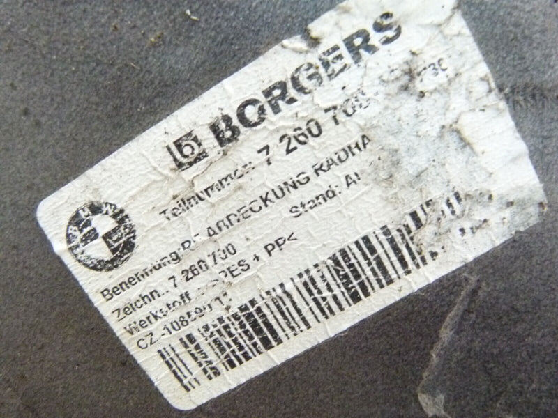 BMW 3 SERIES F30 2012-2018 FRONT RIGHT WHEEL ARCH MUDGUARD COVER 7260700