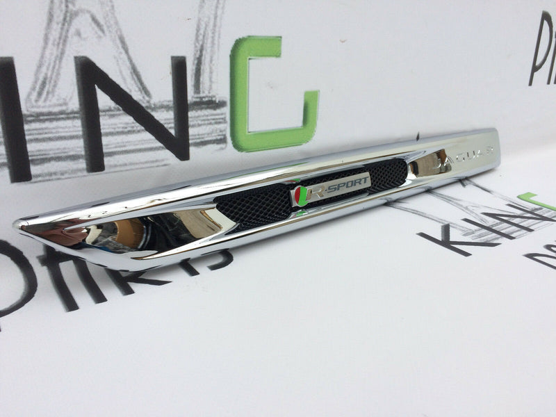 JAGUAR XJ R-SPORT LEFT SIDE WING FENDER TRIM VENT CHROME GRILL CW8M-280B11-CA