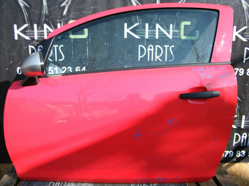 OPEL VAUXHALL CORSA D 3DR 2006-2010 N/S Mirror Complete FRONT DOOR LEFT SIDE