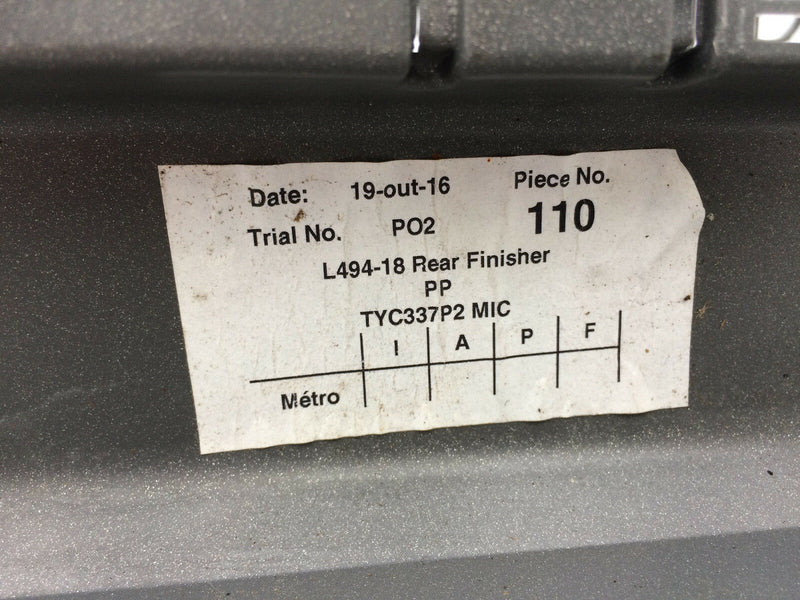 LAND ROVER RANGE ROVER SPORT L494 2018 REAR BUMPER FINISHER TRIM MOULD PANEL