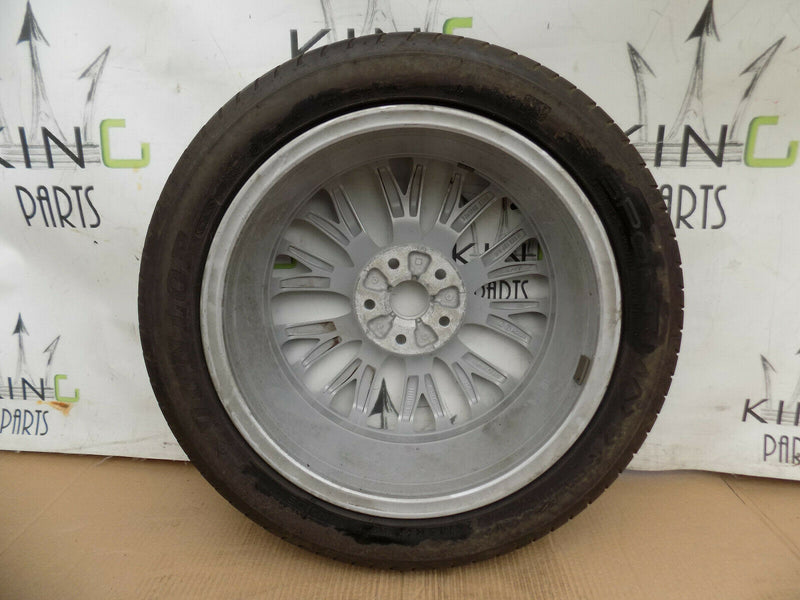 SEAT LEON 17" INCH ALLOY WHEEL 7J X17 ET49 SILVER + TYRE 225/45 5F0601025H