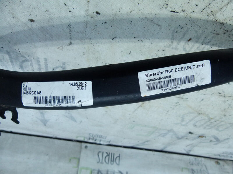 MINI COUNTRYMAN R60 2010-2014 FUEL TANK FILLER HOSE PIPE GENUINE 9800741