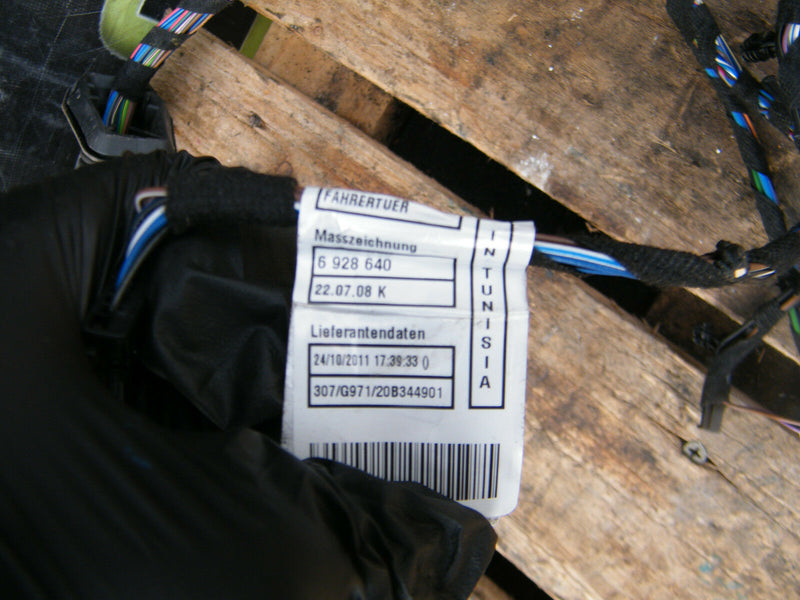 BMW 3 E90 E91 05-11 GENUINE WIRING LOOM HARNESS DOOR O/S  Rear Door Right Side