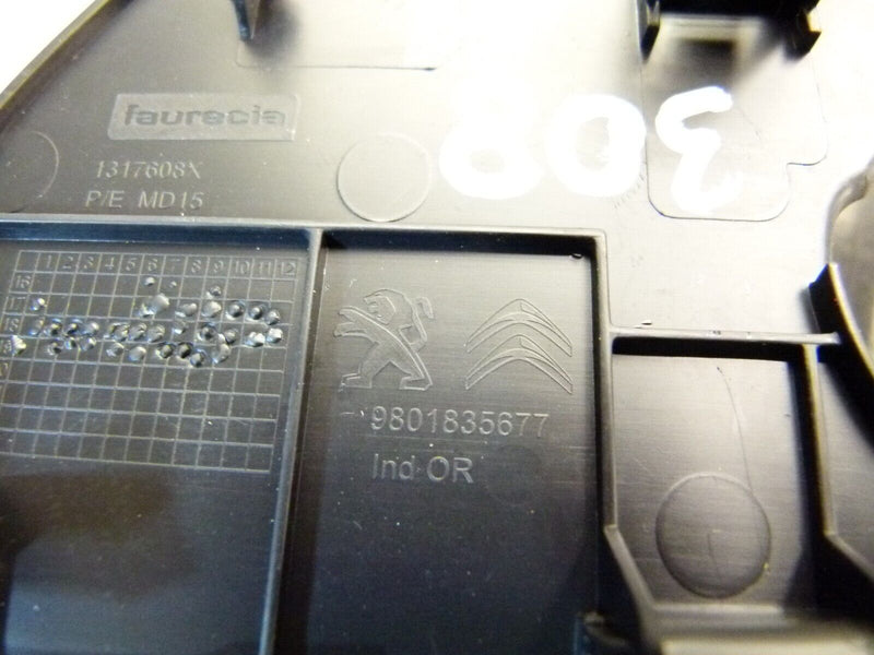 PEUGEOT 308 SW ESTATE 2017-21 CONSOLE COVER PANEL GENUINE 9801835677