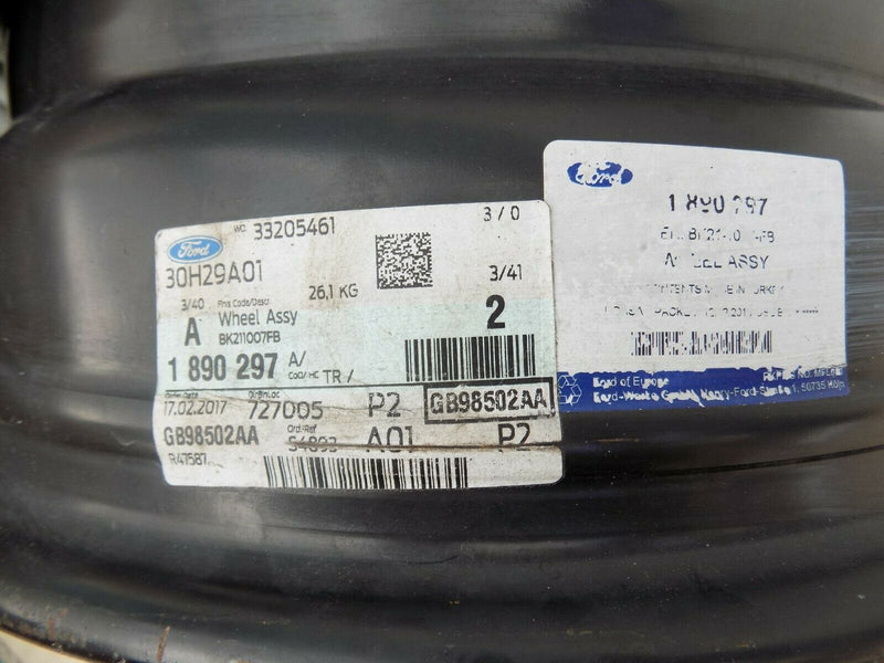 FORD TRANSIT MK8 & OTHER MODELS BLACK STEEL RIM BK211007FB 6 1/2JX16X60