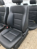 MERCEDES W212 SALOON 09-16  BLACK LEATHER COMPLETE SEATS SET FRONT AND REAR SEAT