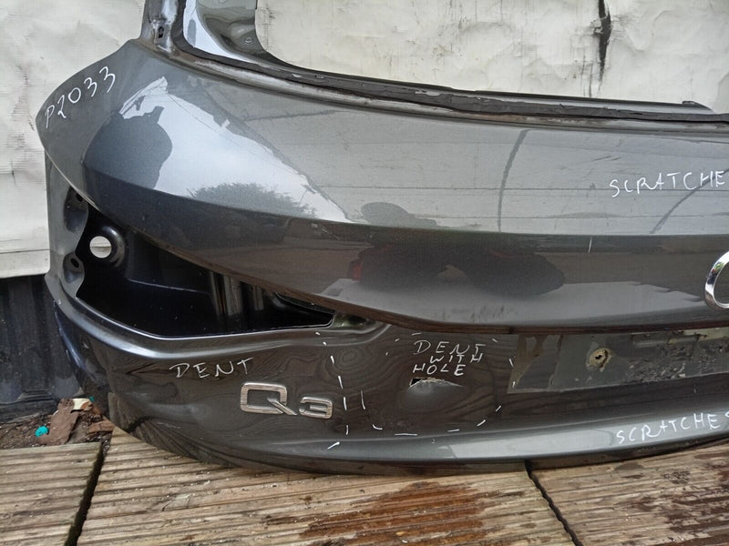 AUDI Q3 MK1 8U QUATTRO 2012-17 GENUINE BOOT LID TAILGATE PANEL in GREY