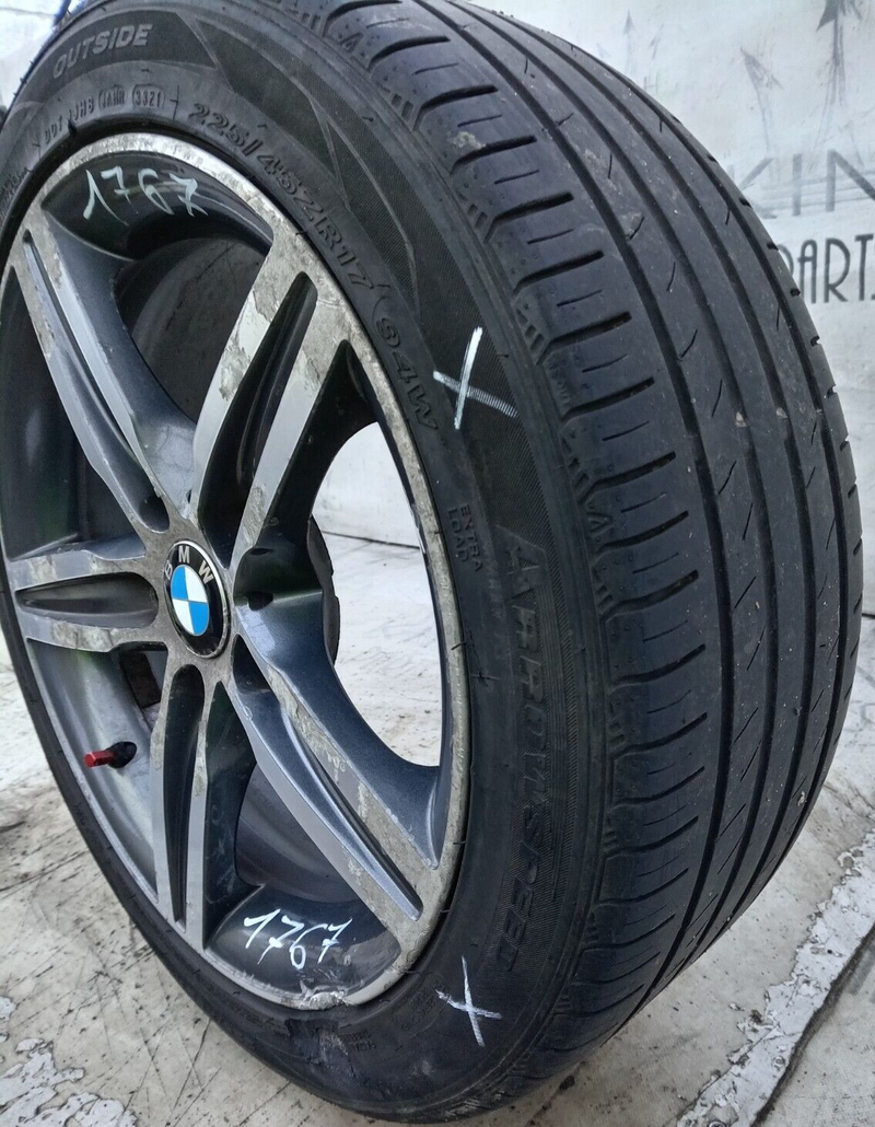 BMW F20 17" ALLOY WHEEL RIM 7.5J ET43 & TYRE 225/45/18 6850151