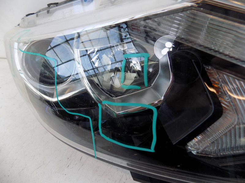 NISSAN QASHQAI MK2 J11 2013-2016 HALOGEN HEADLIGHT RIGHT DRIVER SIDE O/S
