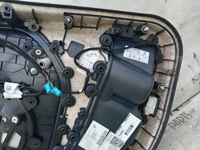 MERCEDES C CLASS W205 2014-2021 DRIVER SIDE REAR DOOR CARD BLACK & BEIGE #