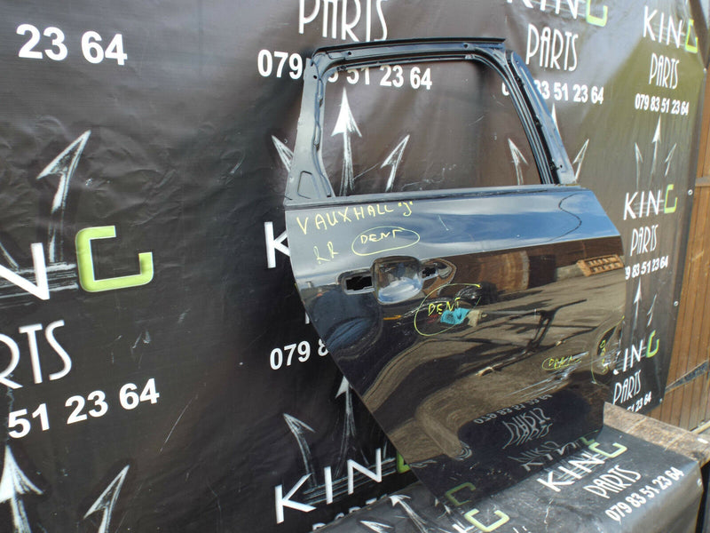 Vauxhall Astra MK6 J 5 Door 2009-2015 Rear Door Right Driver Side O/S Black