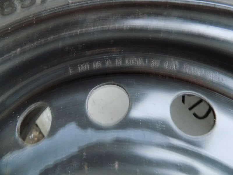 KIA FORTE RIO MK2 SEDAN HATCHBACK 2012-2018 15" STEEL WHEEL +TYRE 185/65R15