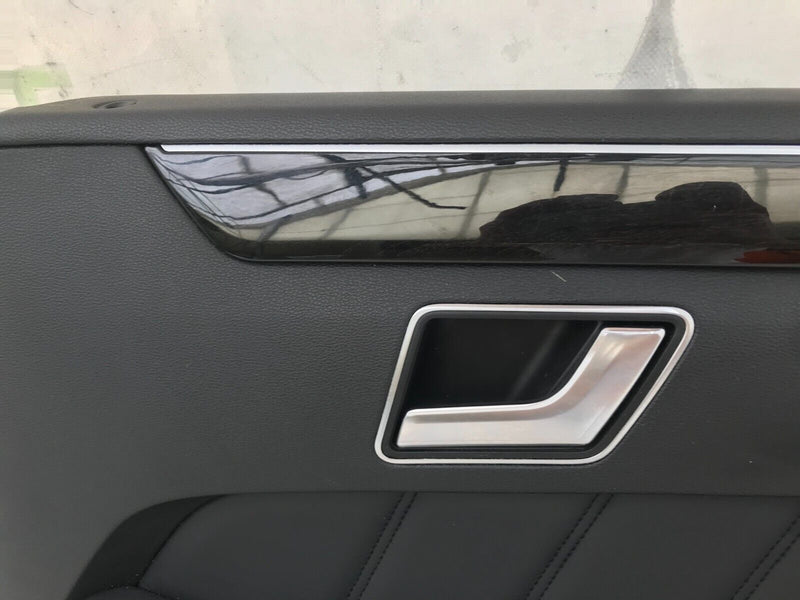 MERCEDES W212 2010-15 SALOON REAR DOOR LEATHER CARD COVER RIGHT DRIVER SIDE