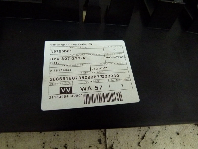 AUDI A3 8Y 2020-ON FRONT BUMPER LOWER SPOILER GENUINE 8Y0807233