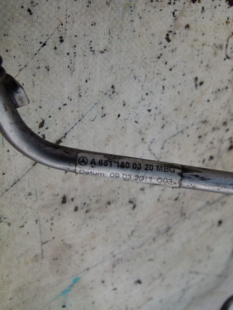 MERCEDES C W204 2007-2011 DIESEL 2.2 TURBO OIL PIPE GENUINE A6511800320