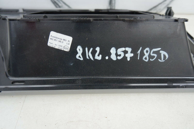 AUDI A4 (B8/8K) 2008-2015 DASH DASHBOARD SCREEN DISPLAY SURROUND SILVER TRIM