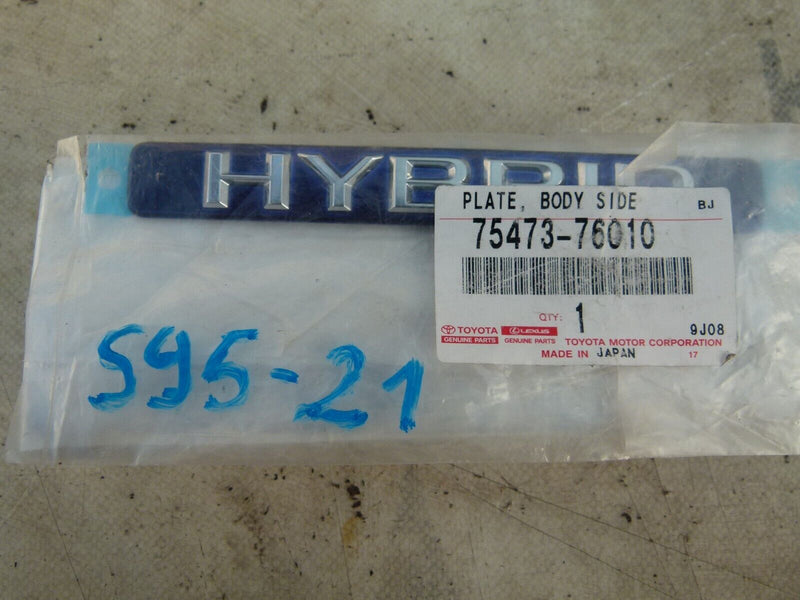 LEXUS CT200H HYBRID 2011-17 TAILGATE LOGO BADGE GENUINE 7547376010