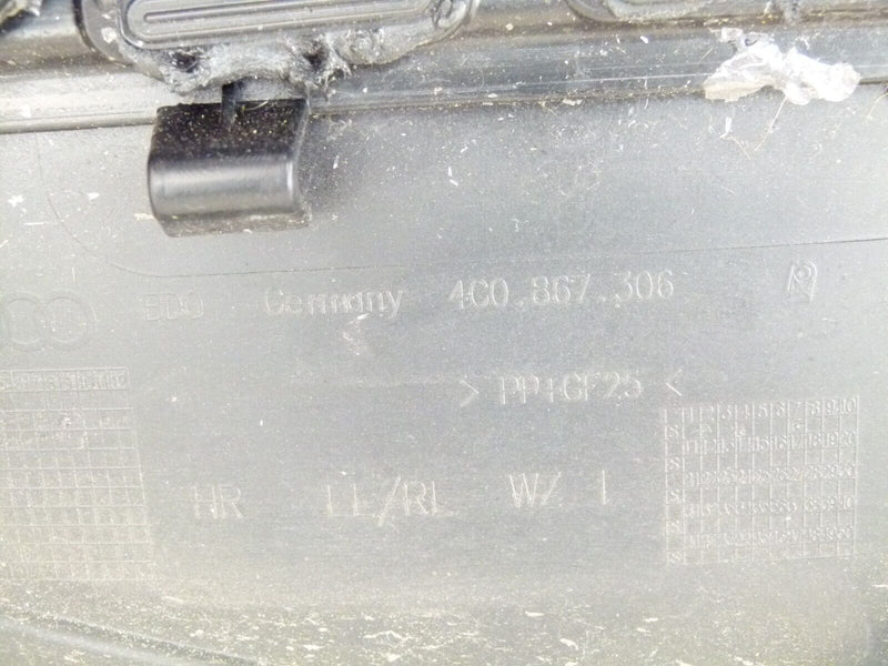 AUDI A6 C7 2011-2014 AVANT REAR DOOR CARD BLACK RIGHT DRIVER SIDE O/S 4G0867306