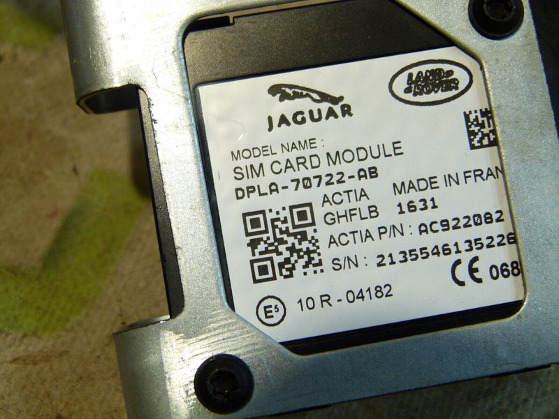 RANGE ROVER SPORT 13-17 PHONE SIM CARD MODULE GENUINE DPLA70722AB