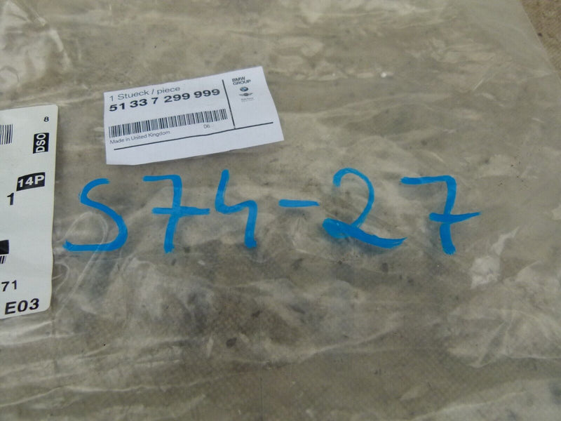 MINI COOPER F55 F56 2014-16 DOOR GASKET JOINT SEAL GENUINE 7299999